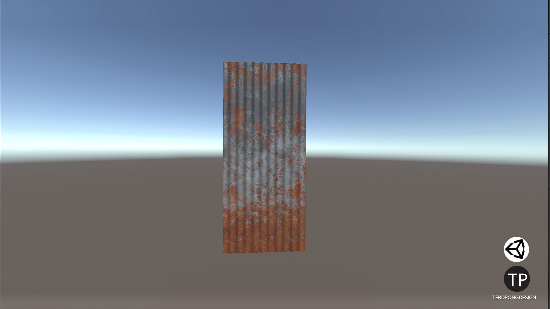 Old roofing galvanized roof Low-poly 3D model_11