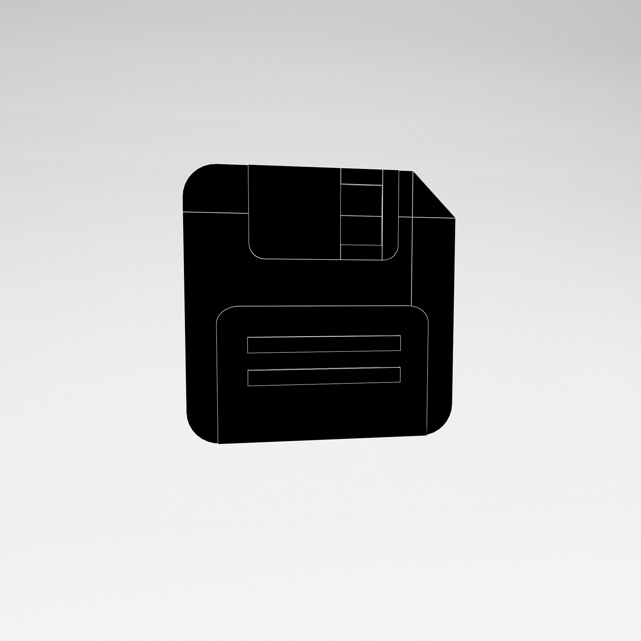 Save Icon v1 003 Low-poly 3D model_4