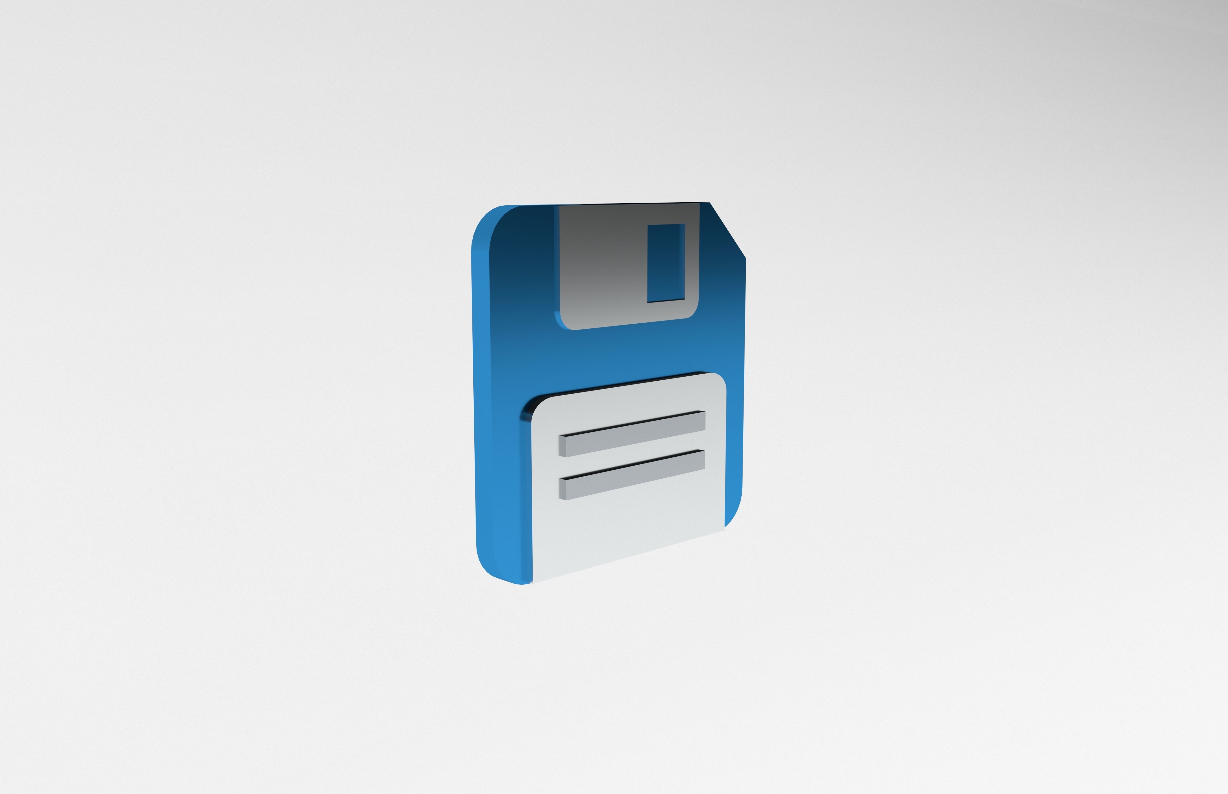 Save Icon v1 003 Low-poly 3D model_3