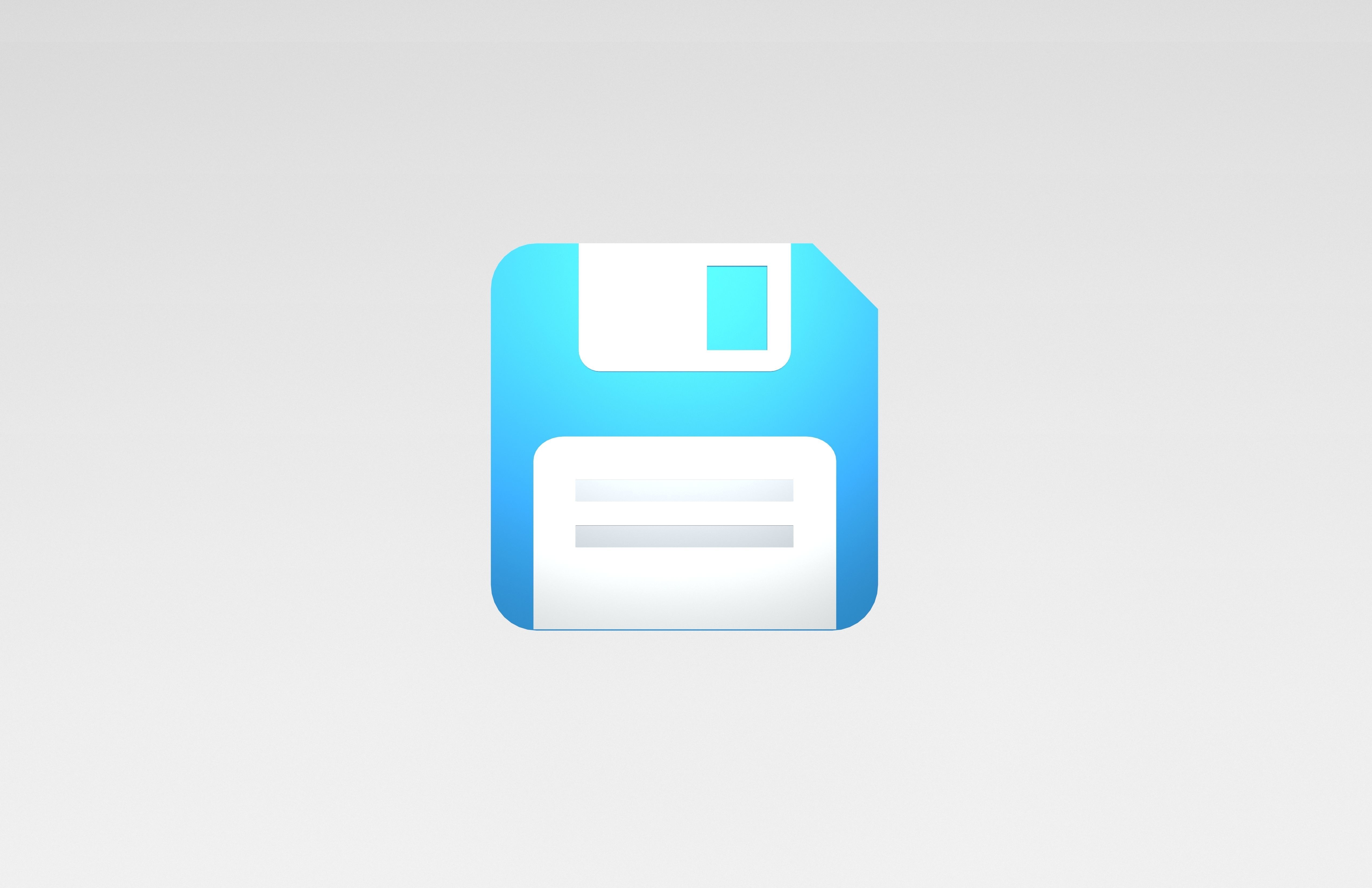 Save Icon v1 003 Low-poly 3D model_1