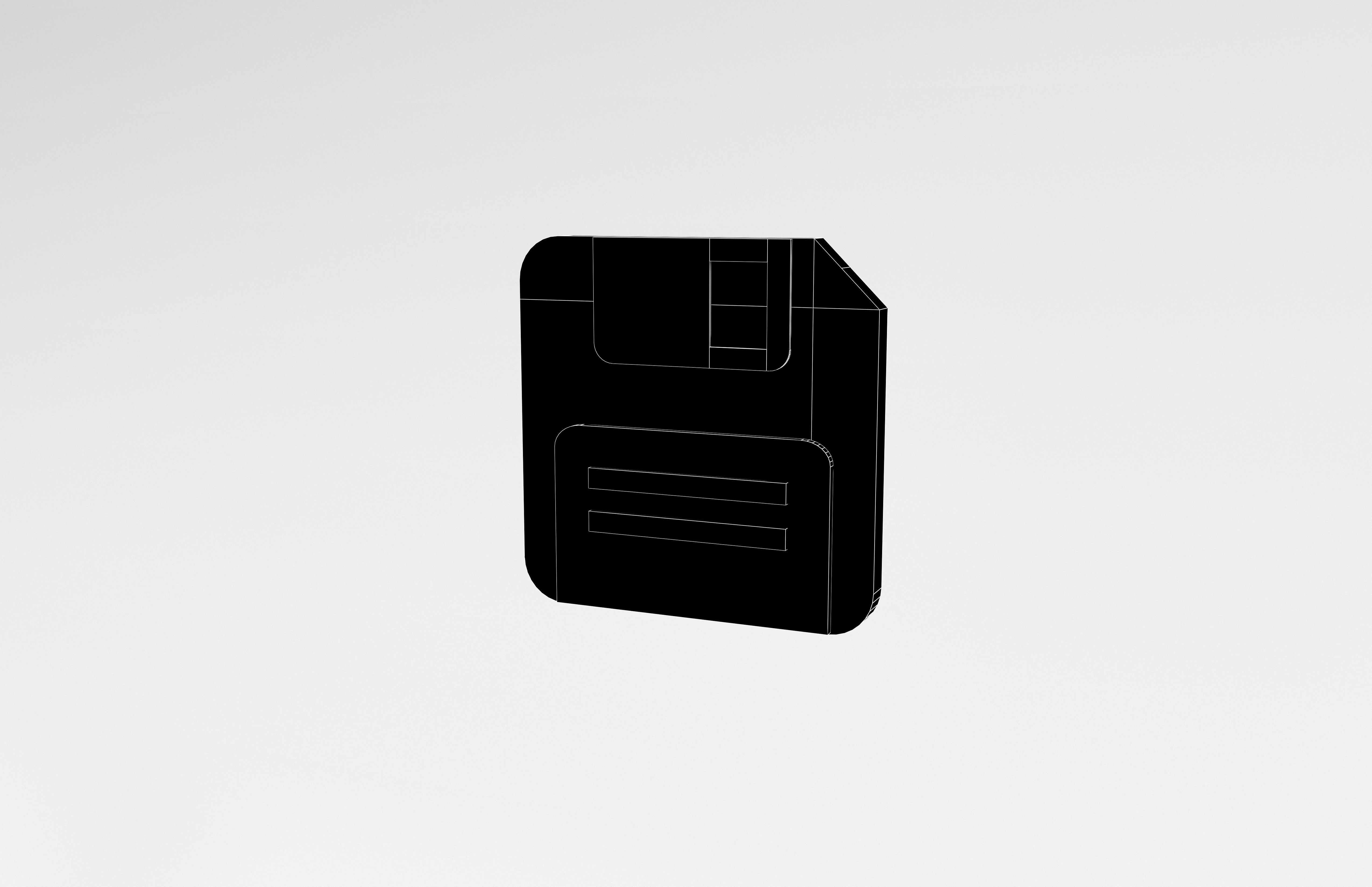 Save Icon v1 003 Low-poly 3D model_6