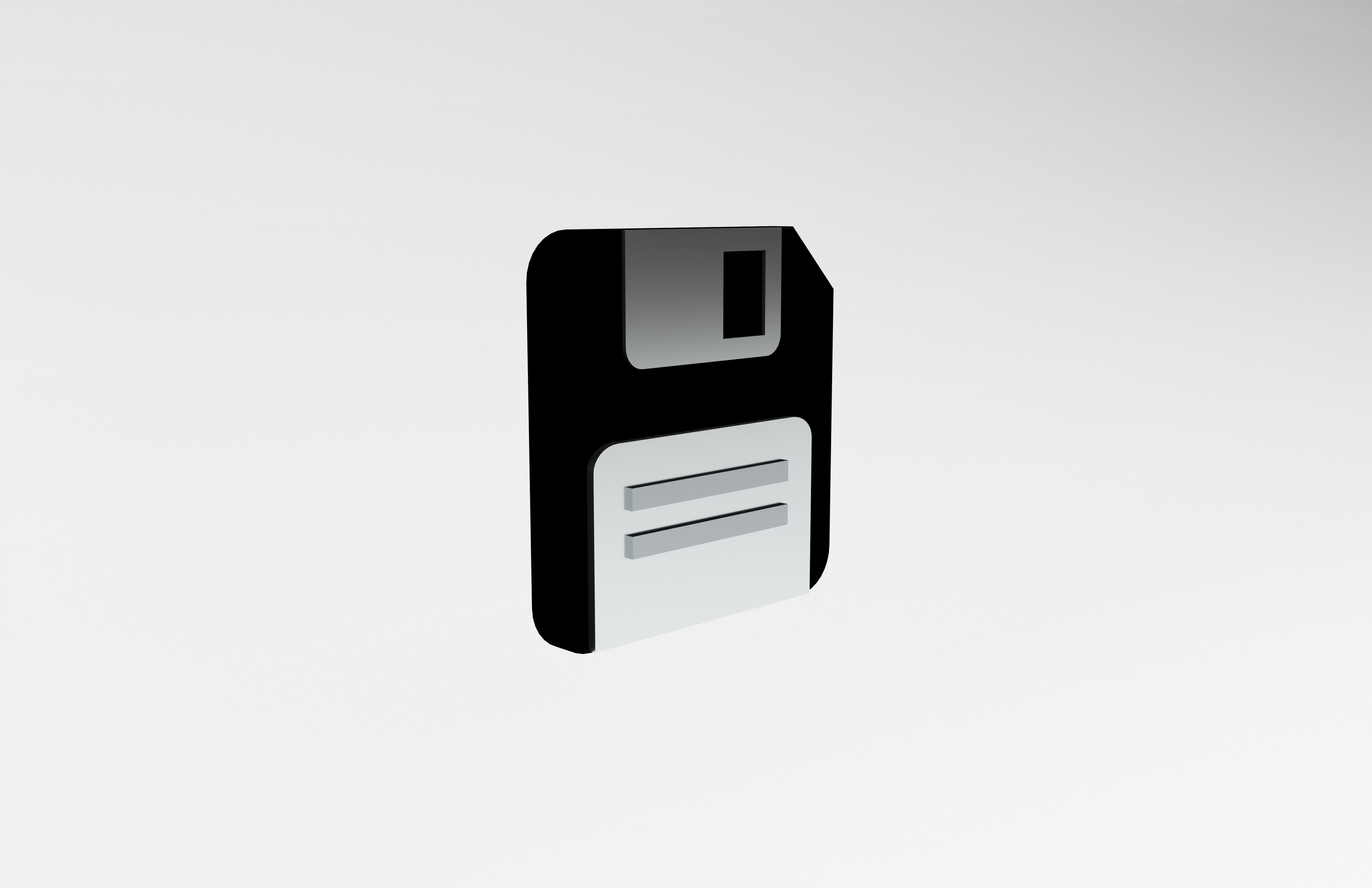 Save Icon v1 004 Low-poly 3D model_4
