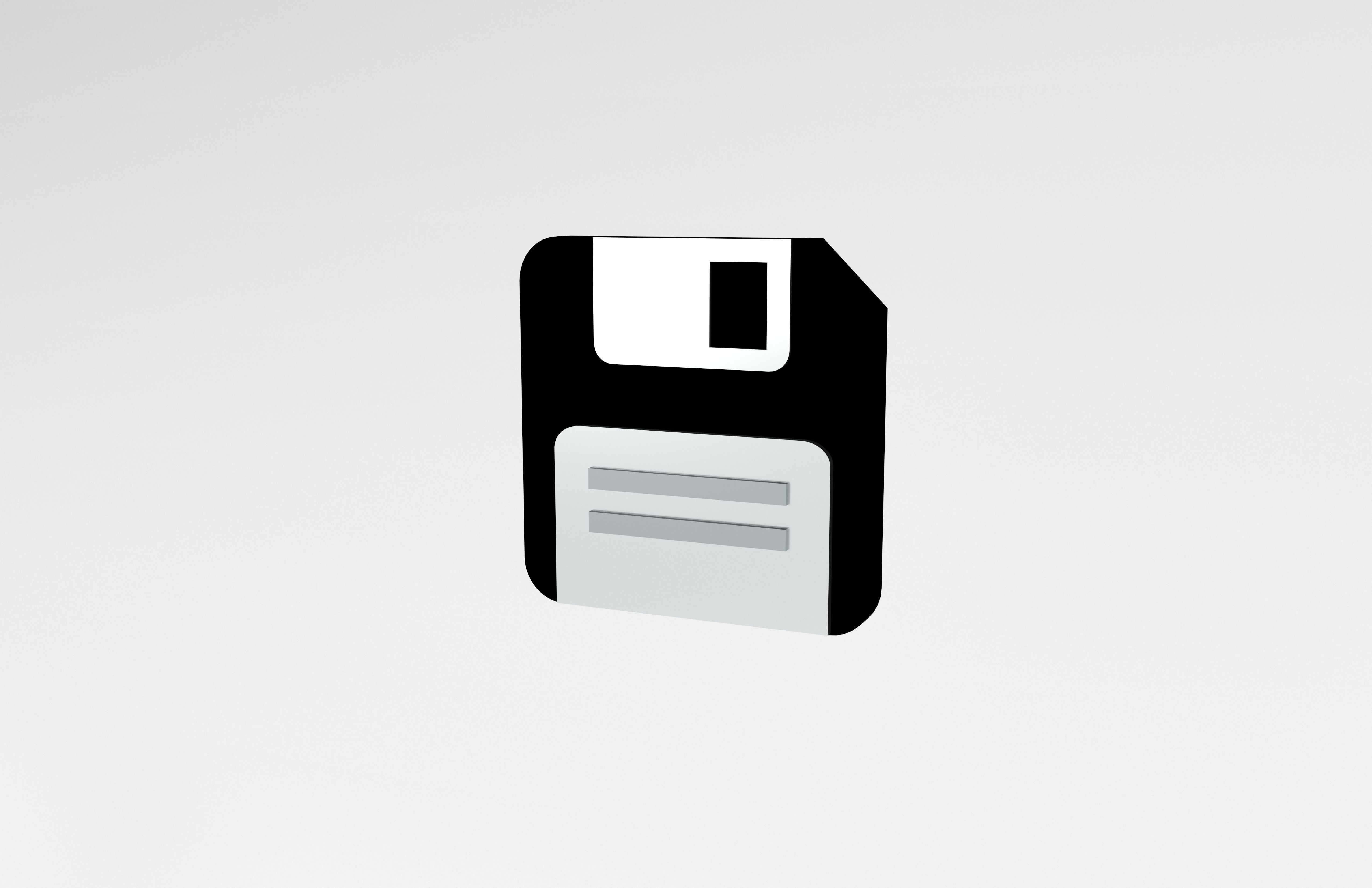 Save Icon v1 004 Low-poly 3D model_5