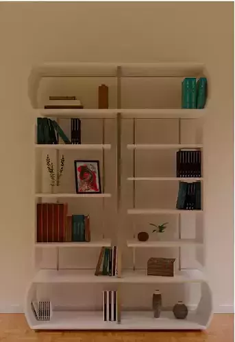 Book shelf 3D model