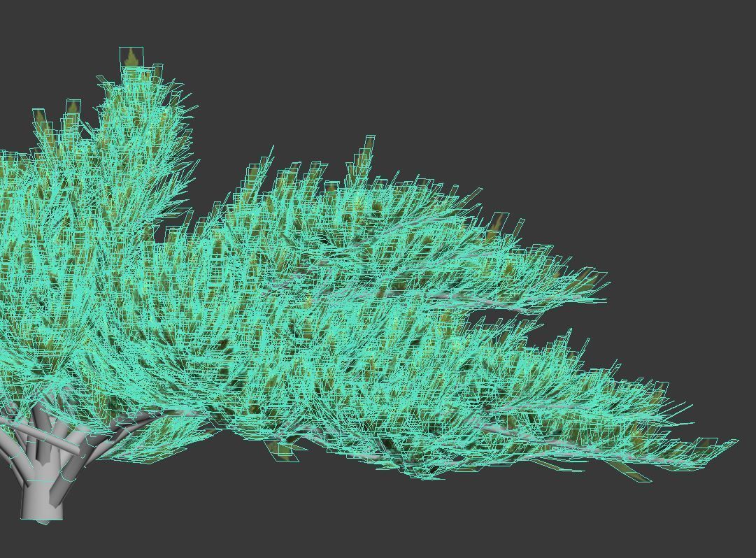 Juniperus sabina Nr1  Five bushes 3D model_6