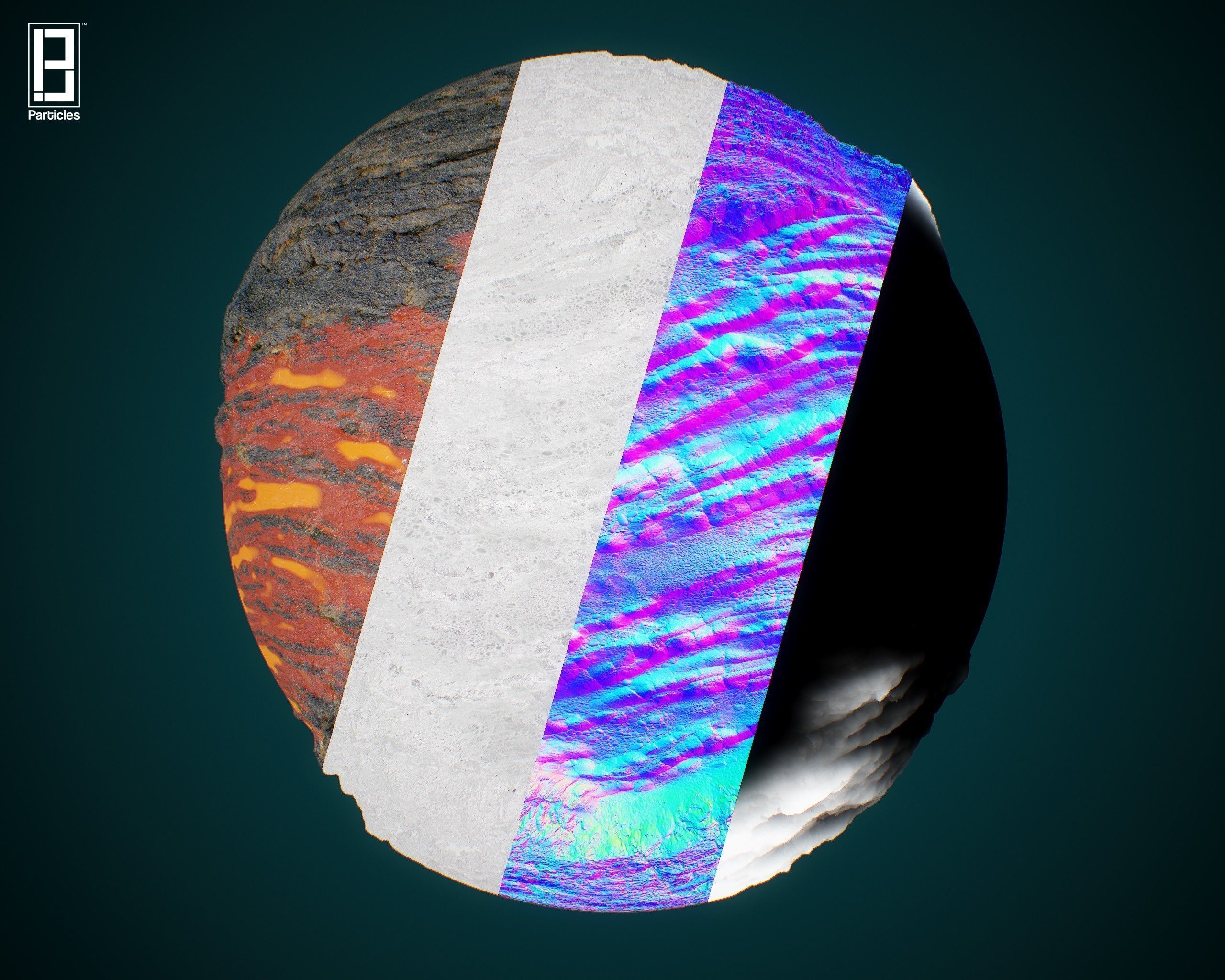 4k PBR Texture Of Lava Lake Texture_3