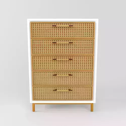 Rattan bamboo cabinet Serena Lily 2