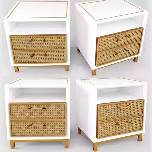 Rattan bamboo cabinet Serena Lily 3