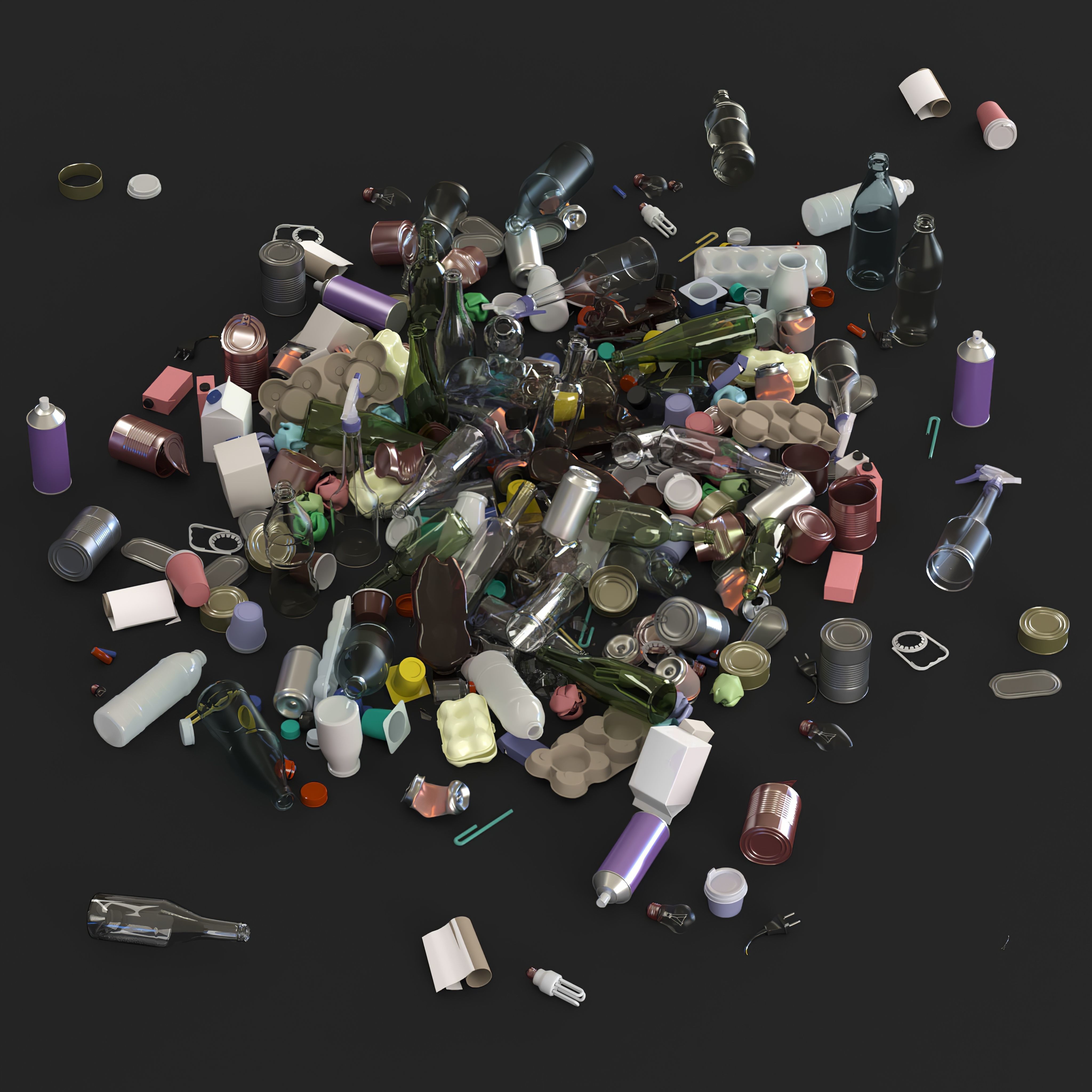 3D model utilization Garbage CGTrader