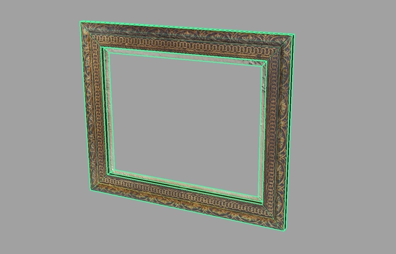 Picture Frame Low Poly Low-poly 3D model_3