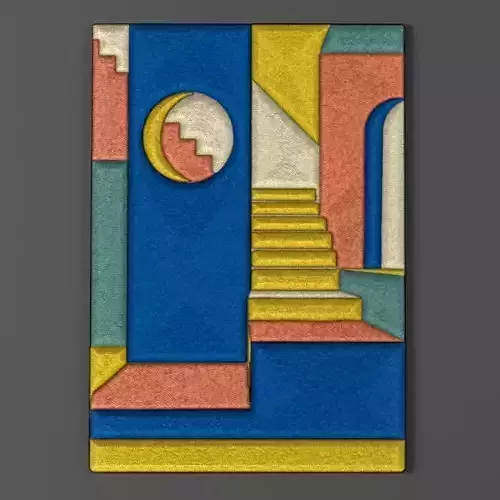 Sewing designer art - Interiors III concept 3D model