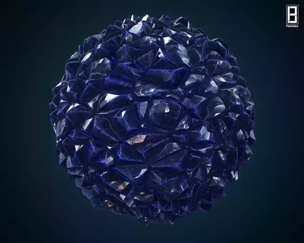4k PBR Texture Of Glowing Crystal