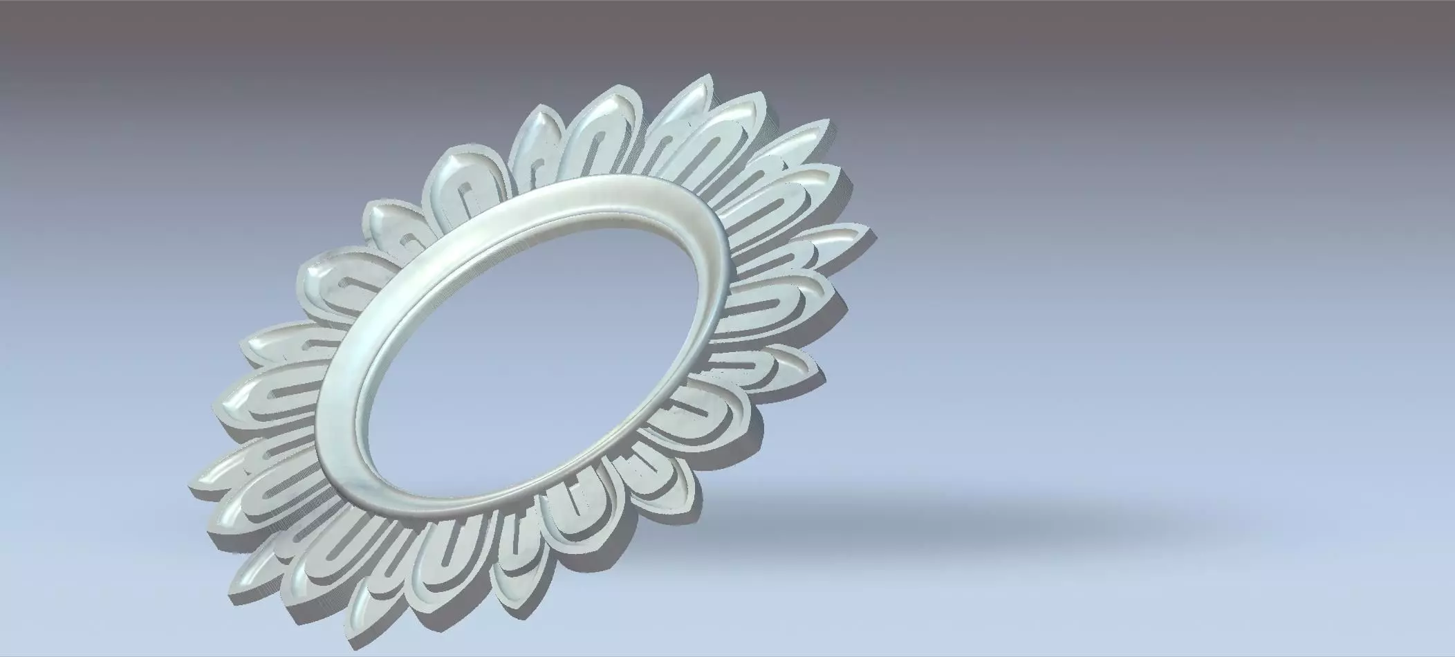 Sunflower Mirror Frame Free 3D model