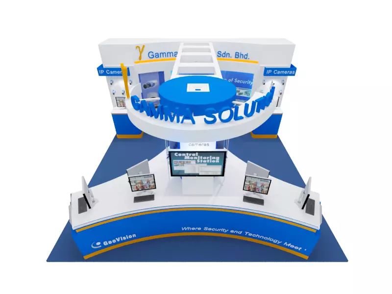 Geovision Exhibition 6x6 Booth 3D model_0