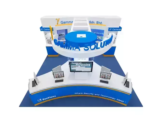 Geovision Exhibition 6x6 Booth 3D model