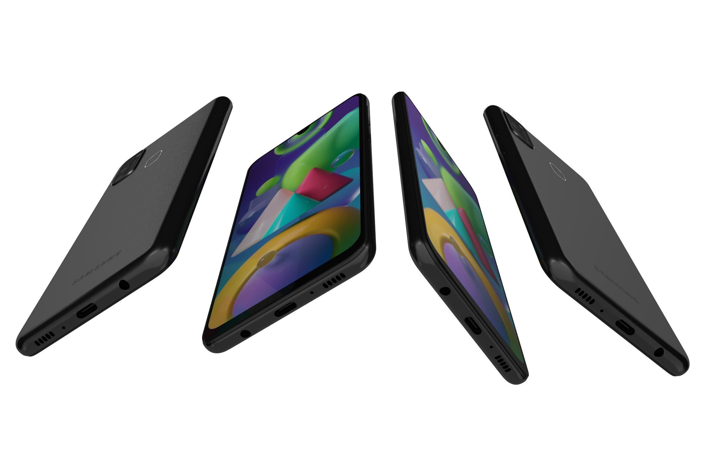 Samsung Galaxy M21 Raven Black 3D model_4