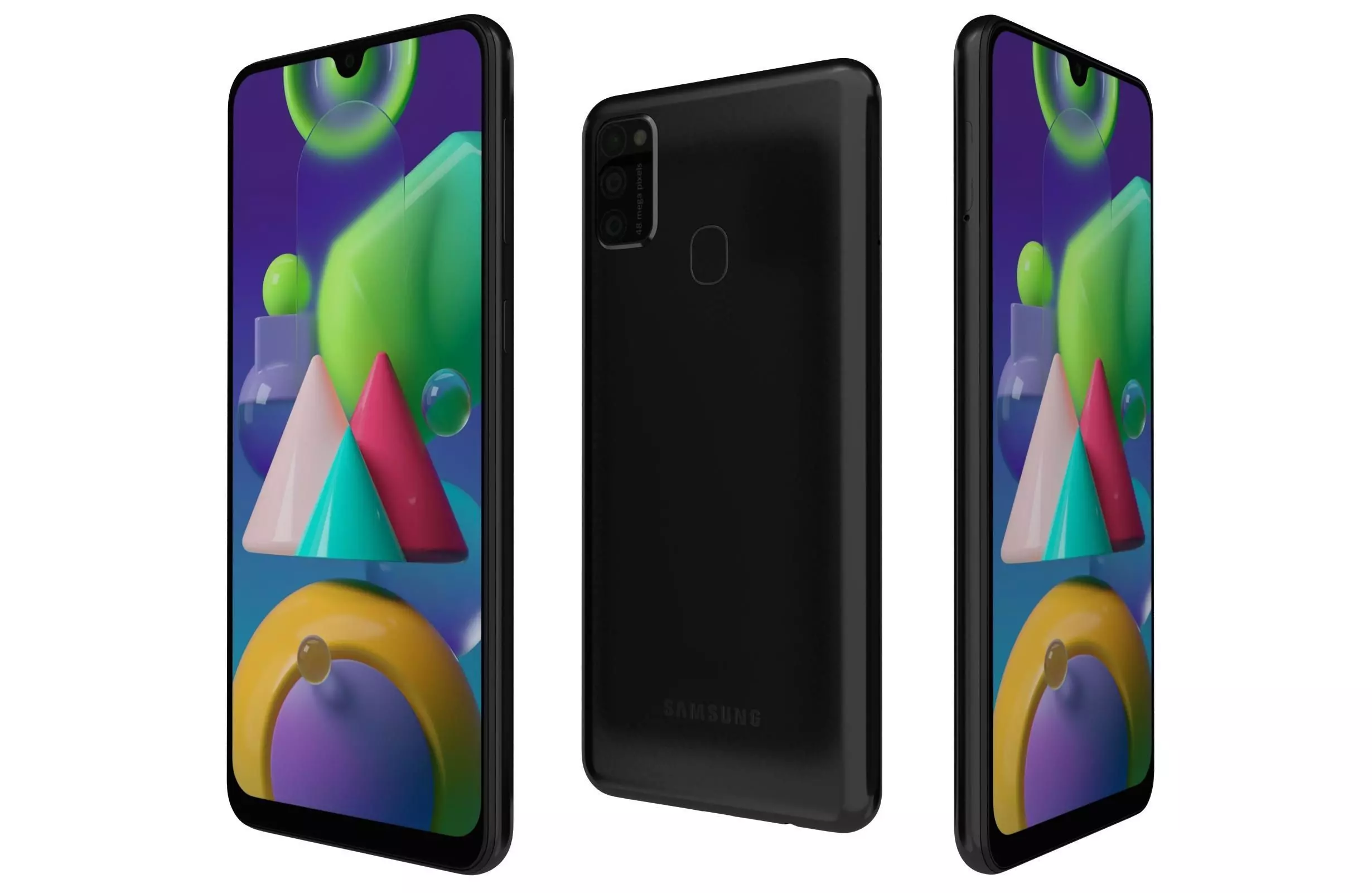 Samsung Galaxy M21 Raven Black 3D model_0