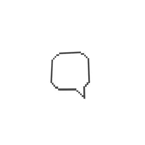 Pixel Speech Bubbles v4 001 Low-poly 3D model