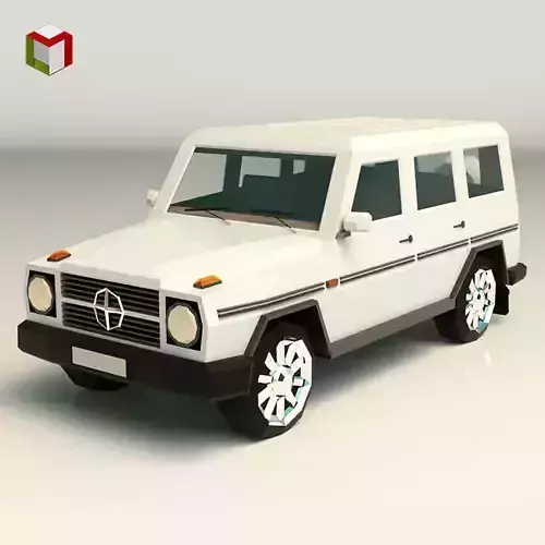 Low Poly SUV 03 Low-poly 3D model