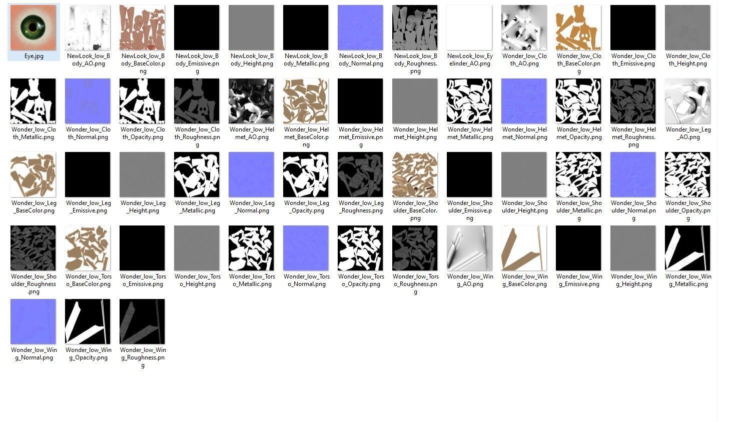 Wonder Woman in Golden Eagle Stylized and Rigged Low-poly 3D model_8