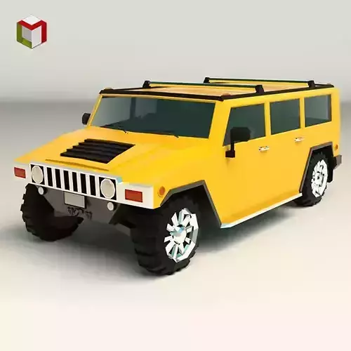 Low Poly SUV 04 Low-poly 3D model