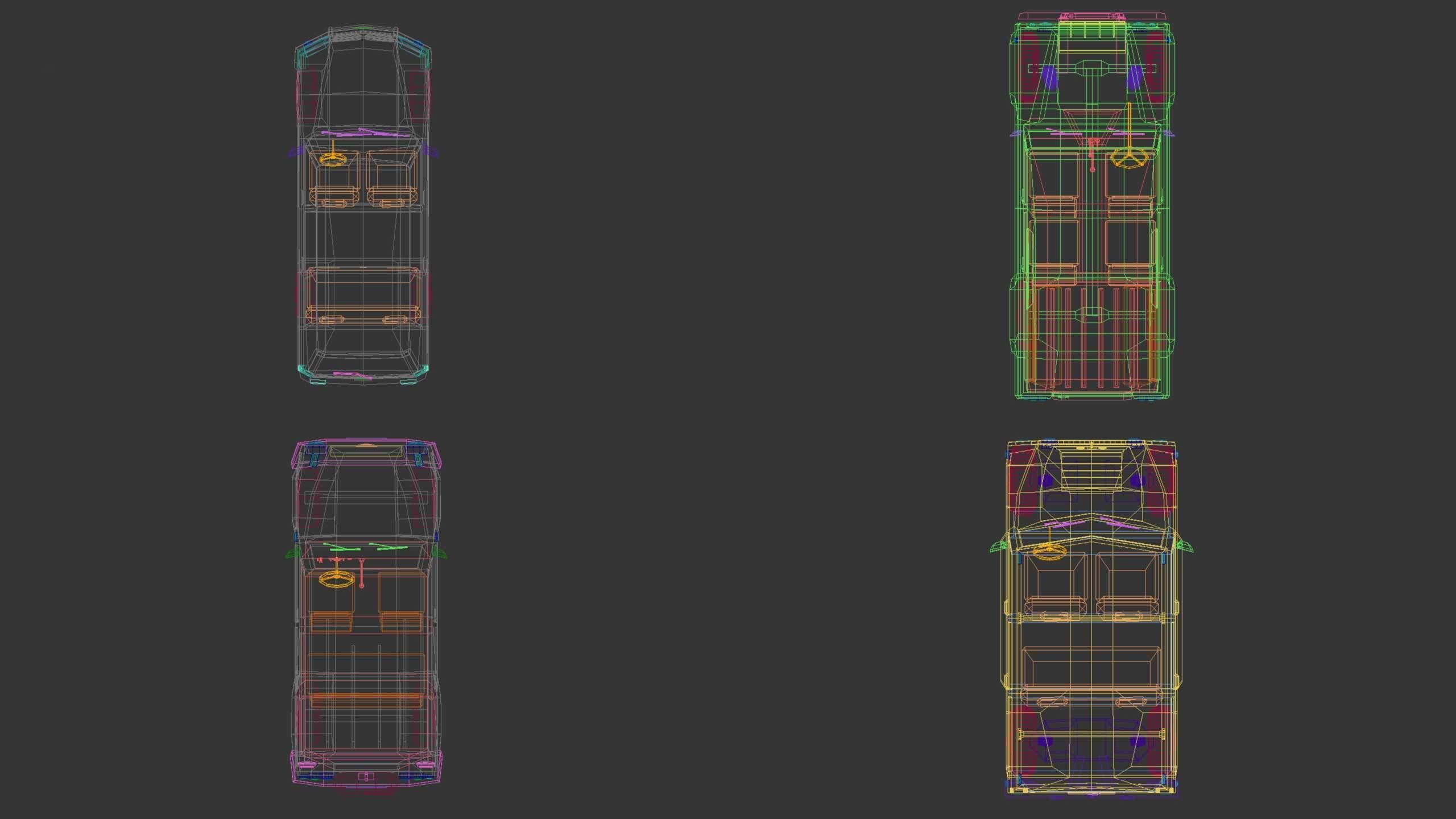 Low Poly SUV Pack 01 3D Model Collection_21