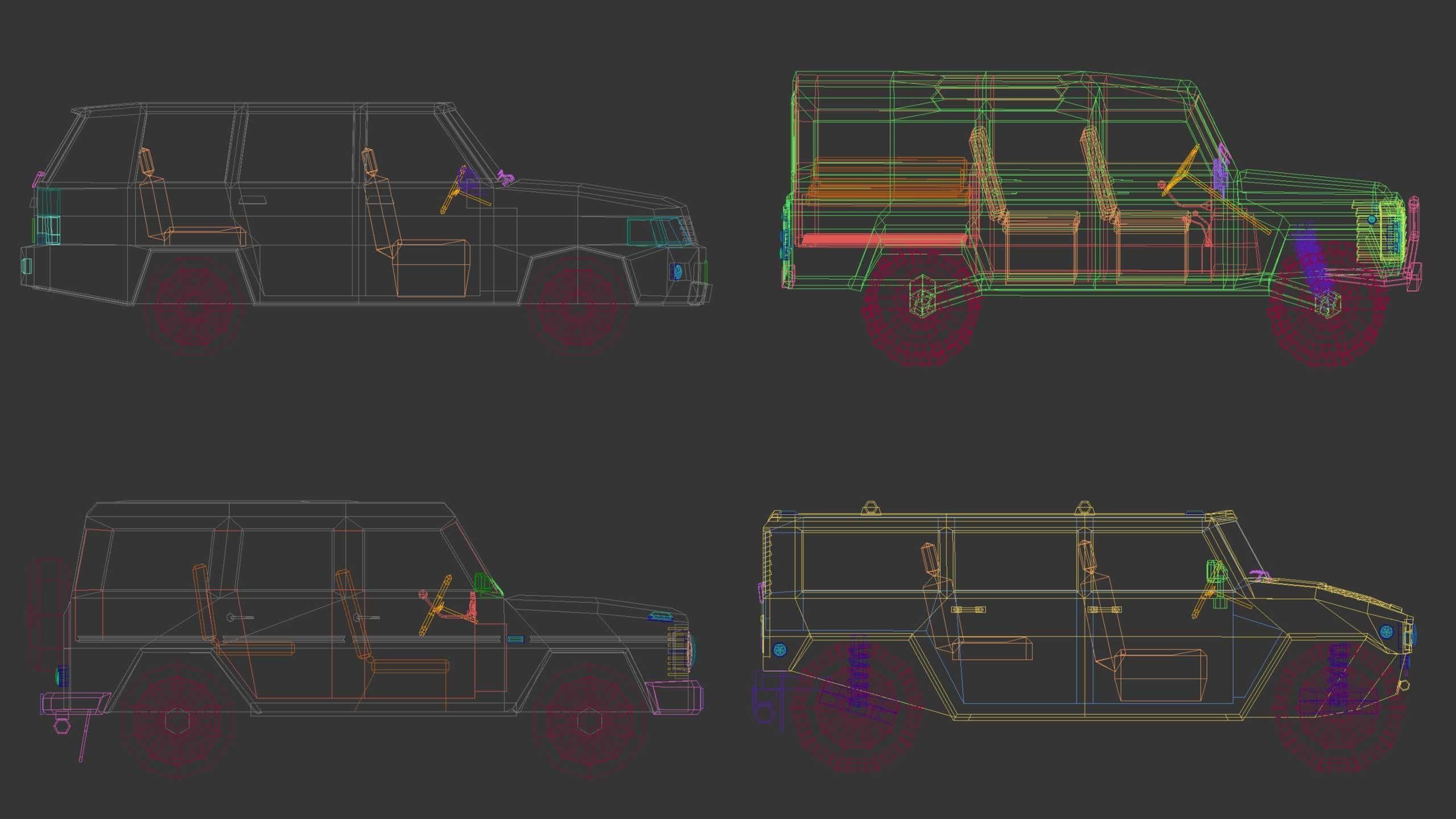 Low Poly SUV Pack 01 3D Model Collection_20