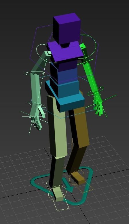 Stylized Steampunk Girl Low-poly 3D model_4