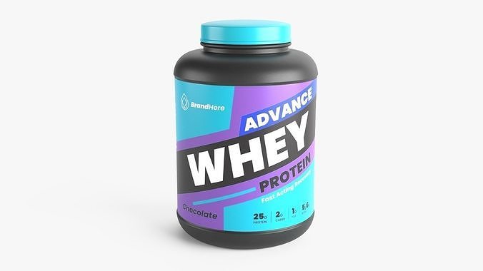 Protein Jar 3D model 2