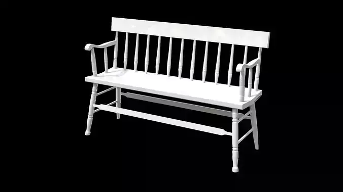 Bench white Painted