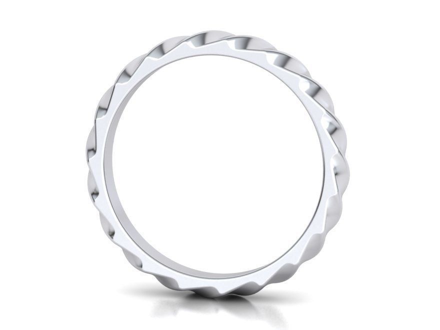 Nautilus Band ring design 3mm wide 3dmodel 3D print model_5