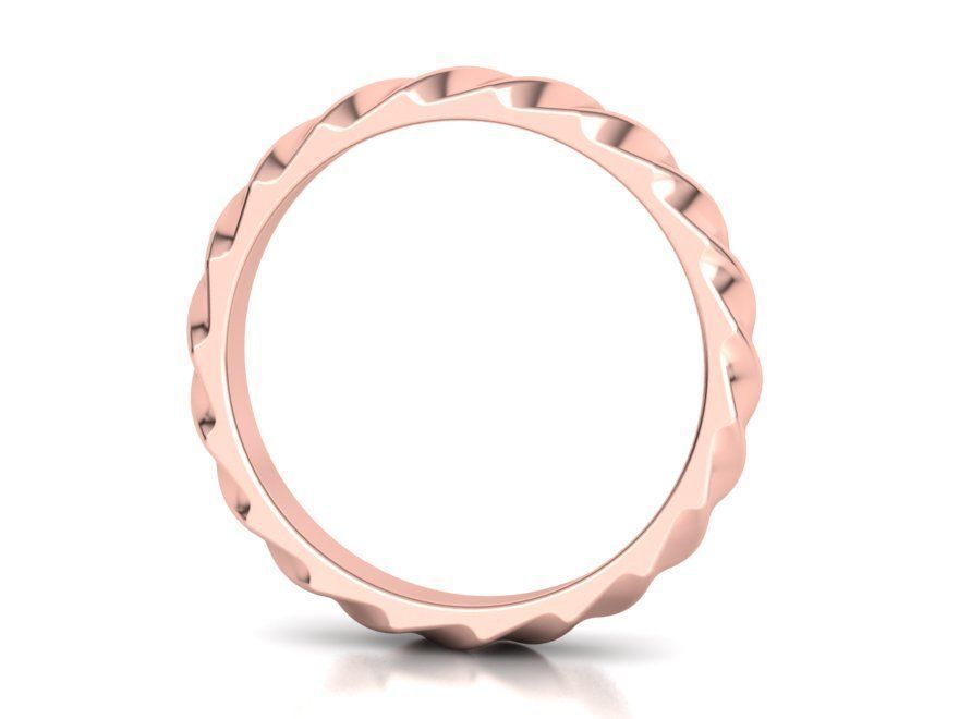 Nautilus Band ring design 3mm wide 3dmodel 3D print model_7