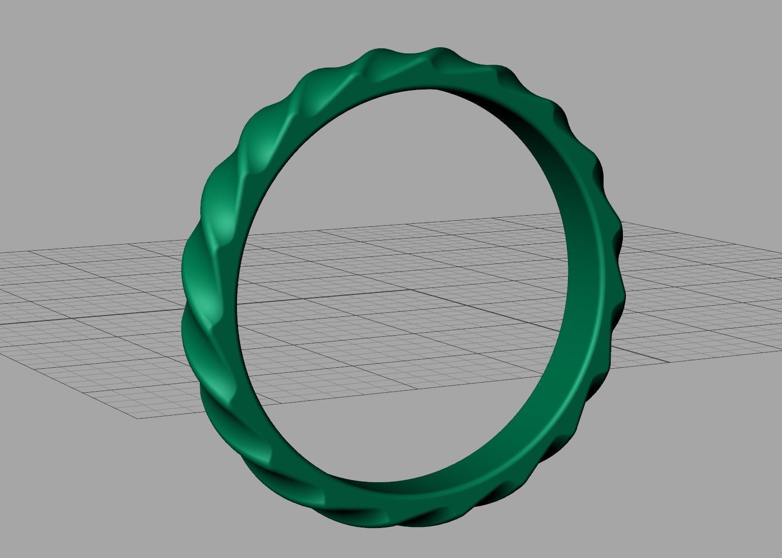 Nautilus Band ring design 3mm wide 3dmodel 3D print model_15