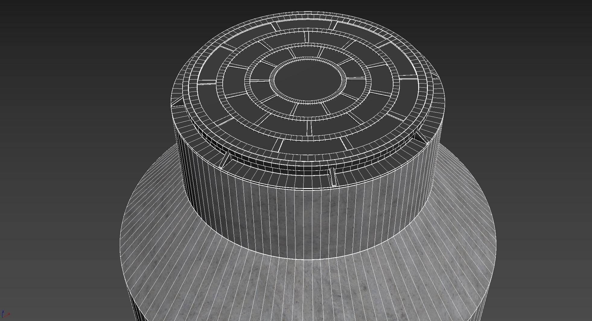 Manhole 3D Model metal bottle with handle 3D model_4