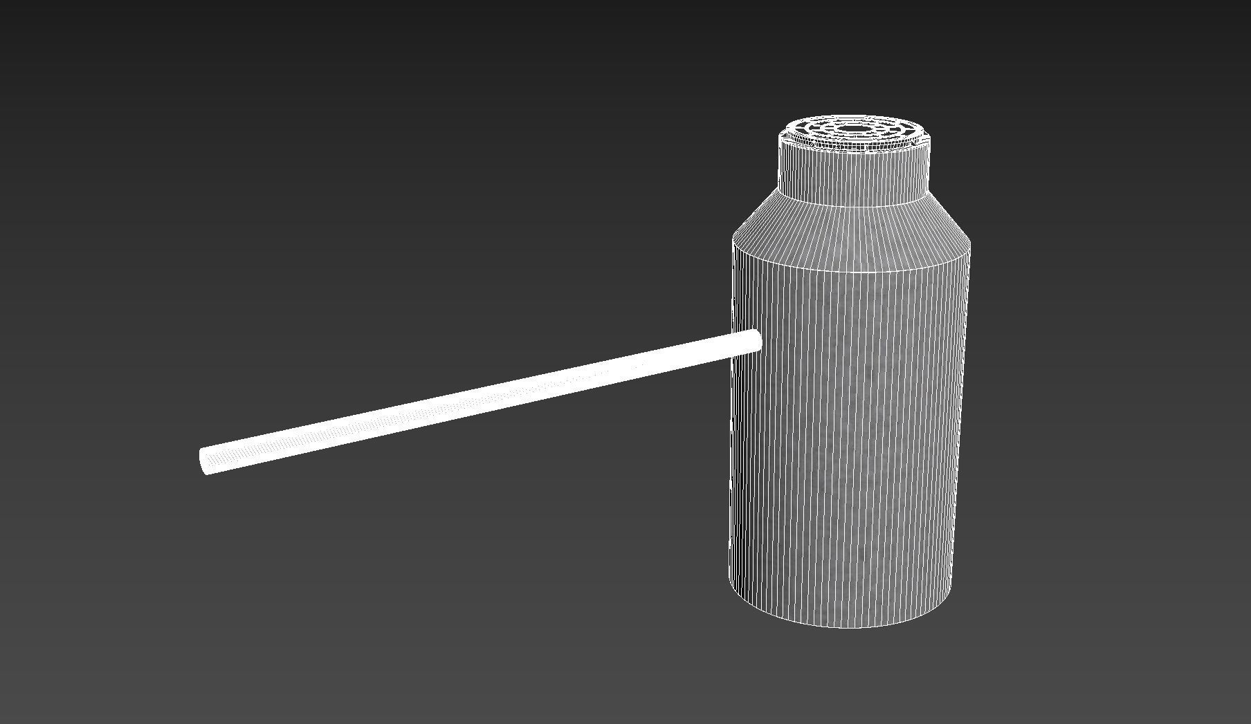 Manhole 3D Model metal bottle with handle 3D model_3