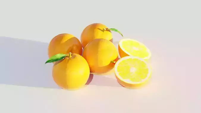 orange sliced lemons