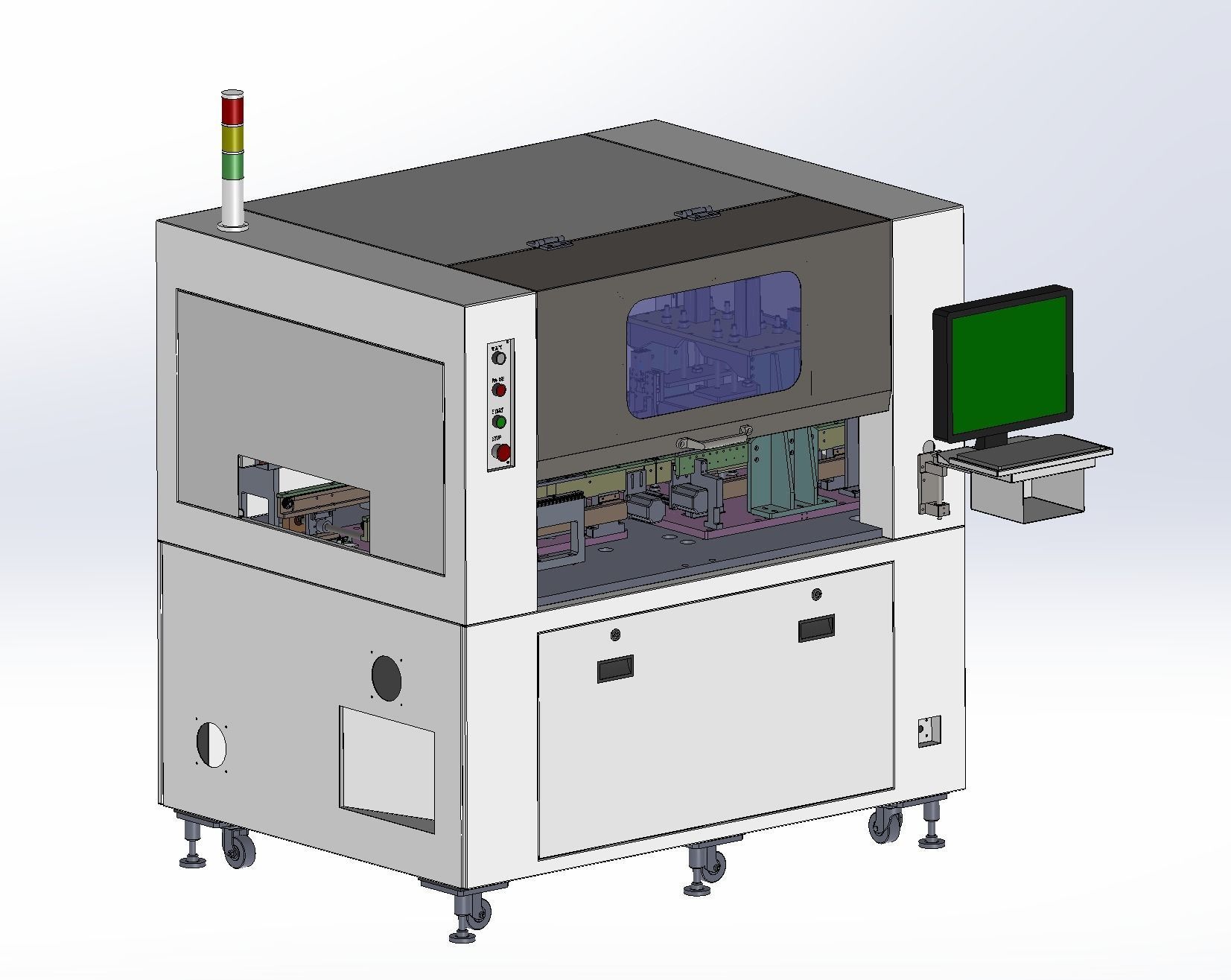 Laminating machine Assembly 3D model_26