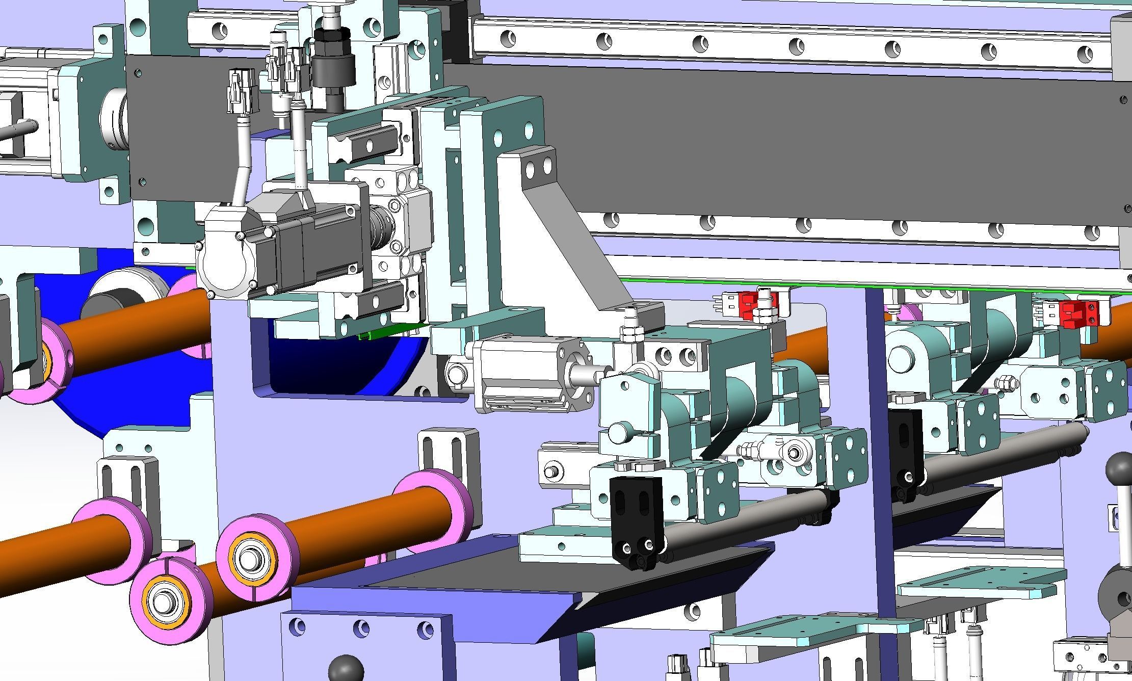 Laminating machine Assembly 3D model_14