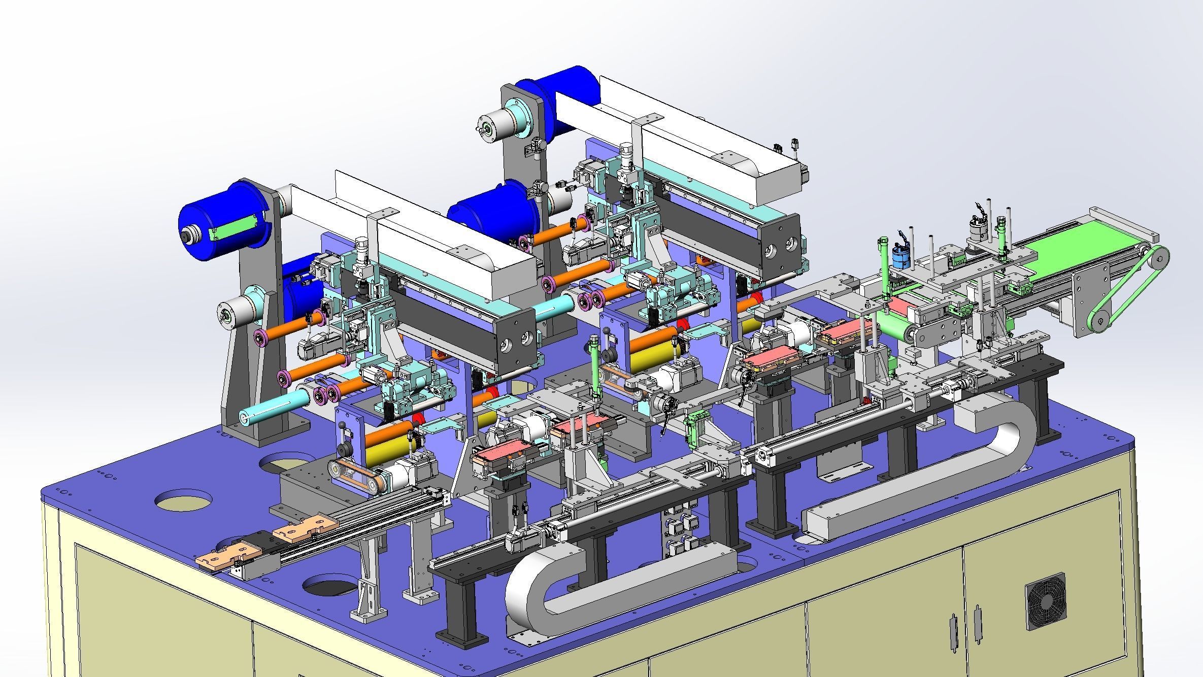 Laminating machine Assembly 3D model_17