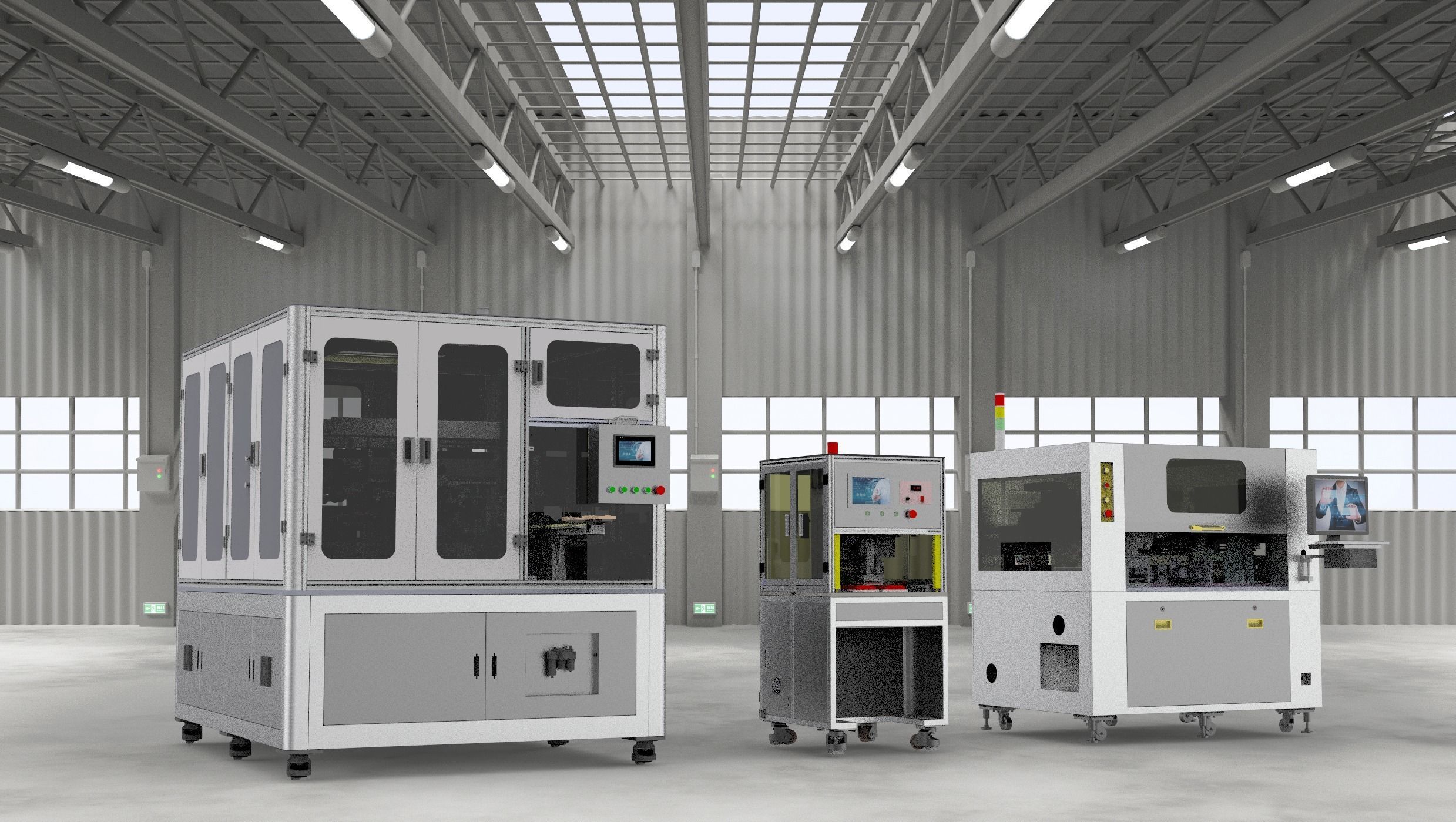 Laminating machine Assembly 3D model_1