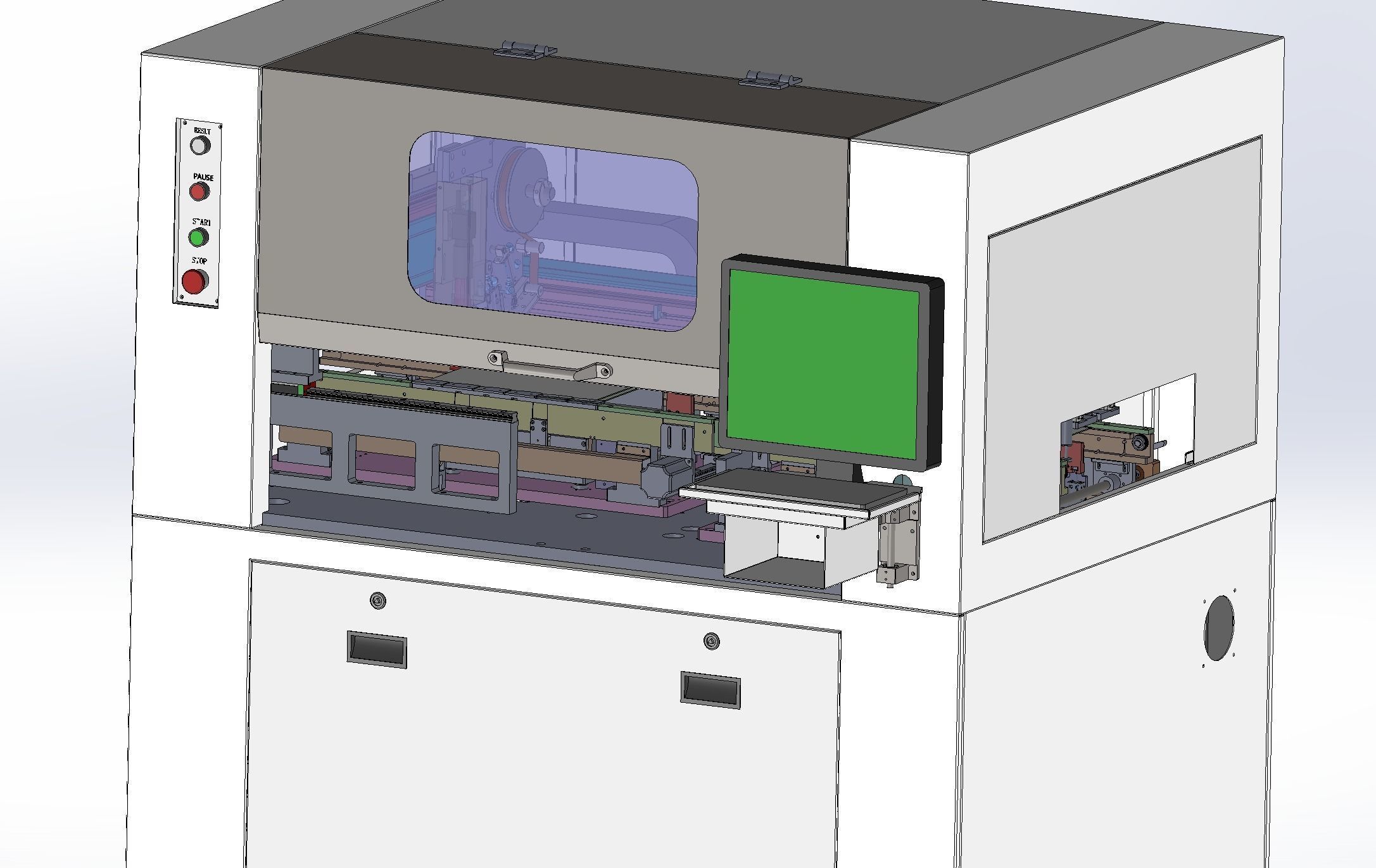 Laminating machine Assembly 3D model_34