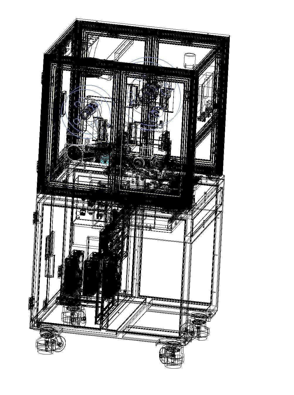 Laminating machine Assembly 3D model_24