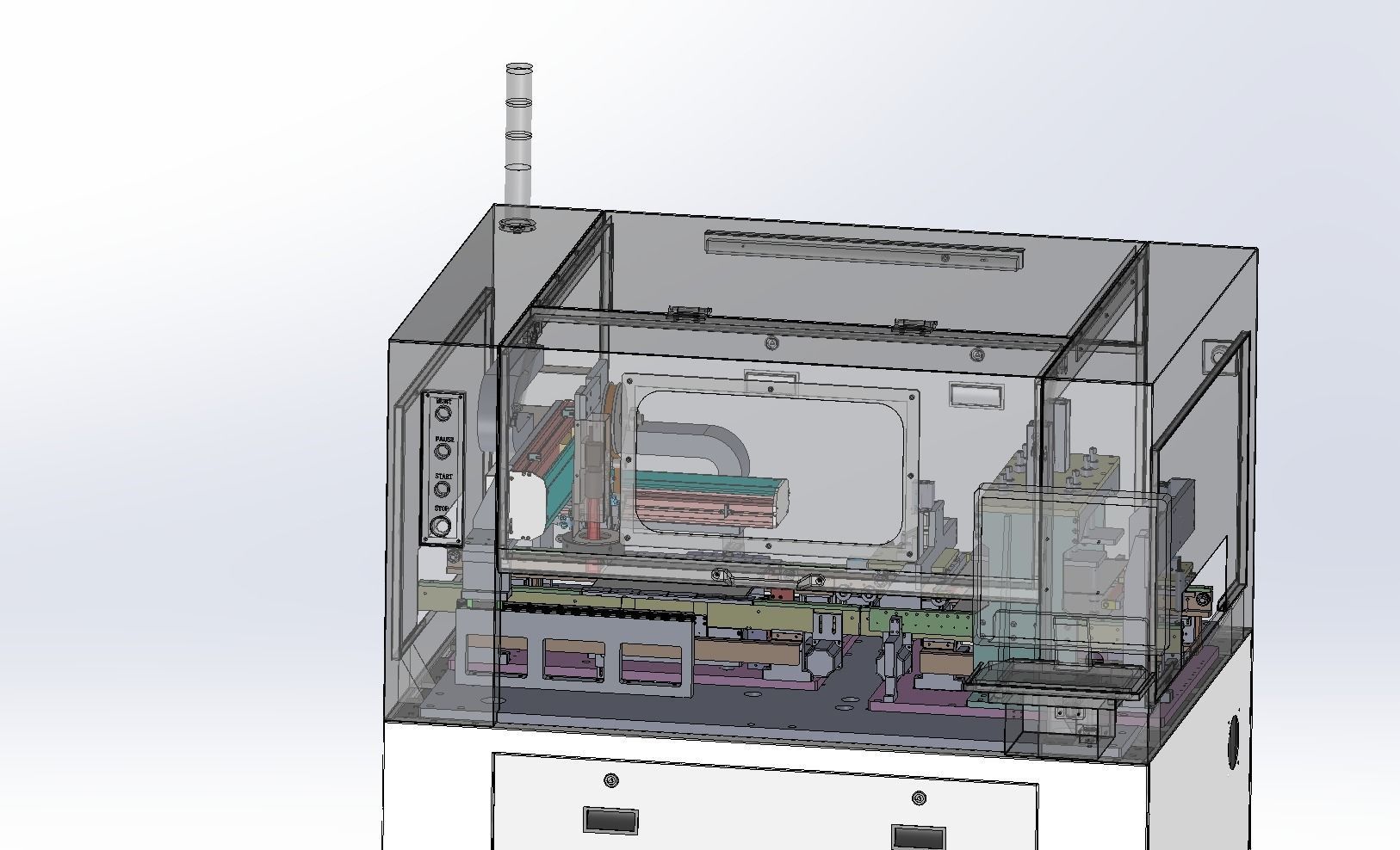 Laminating machine Assembly 3D model_27