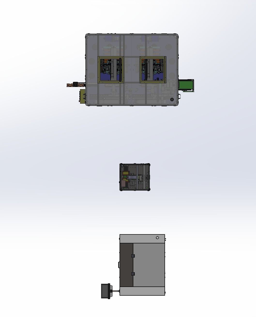 Laminating machine Assembly 3D model_5