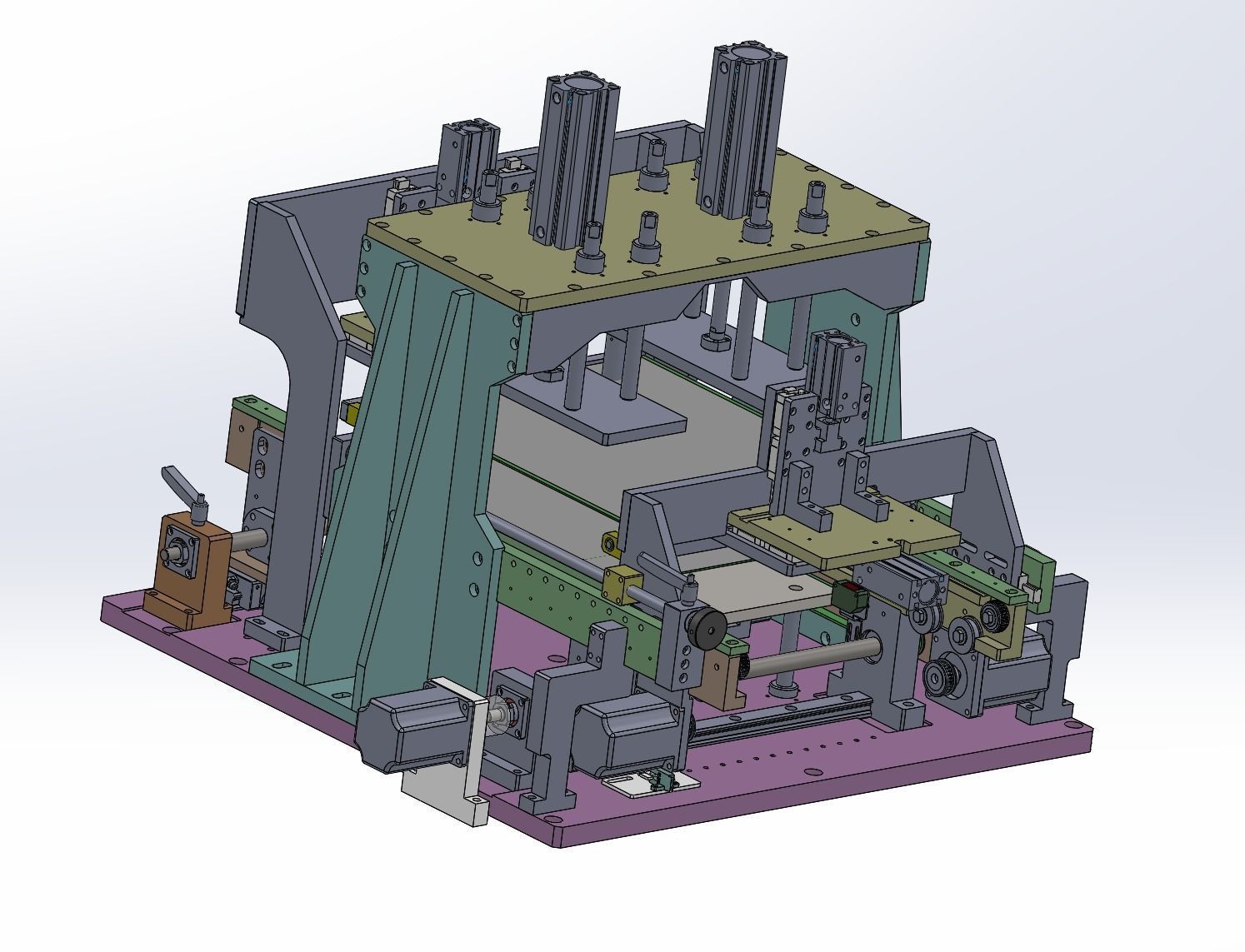 Laminating machine Assembly 3D model_30