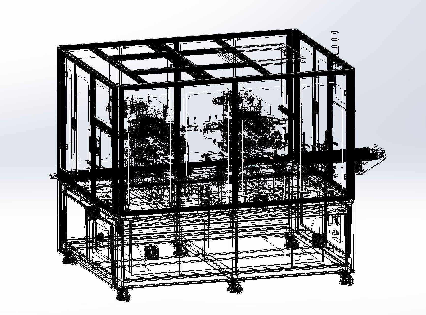 Laminating machine Assembly 3D model_8