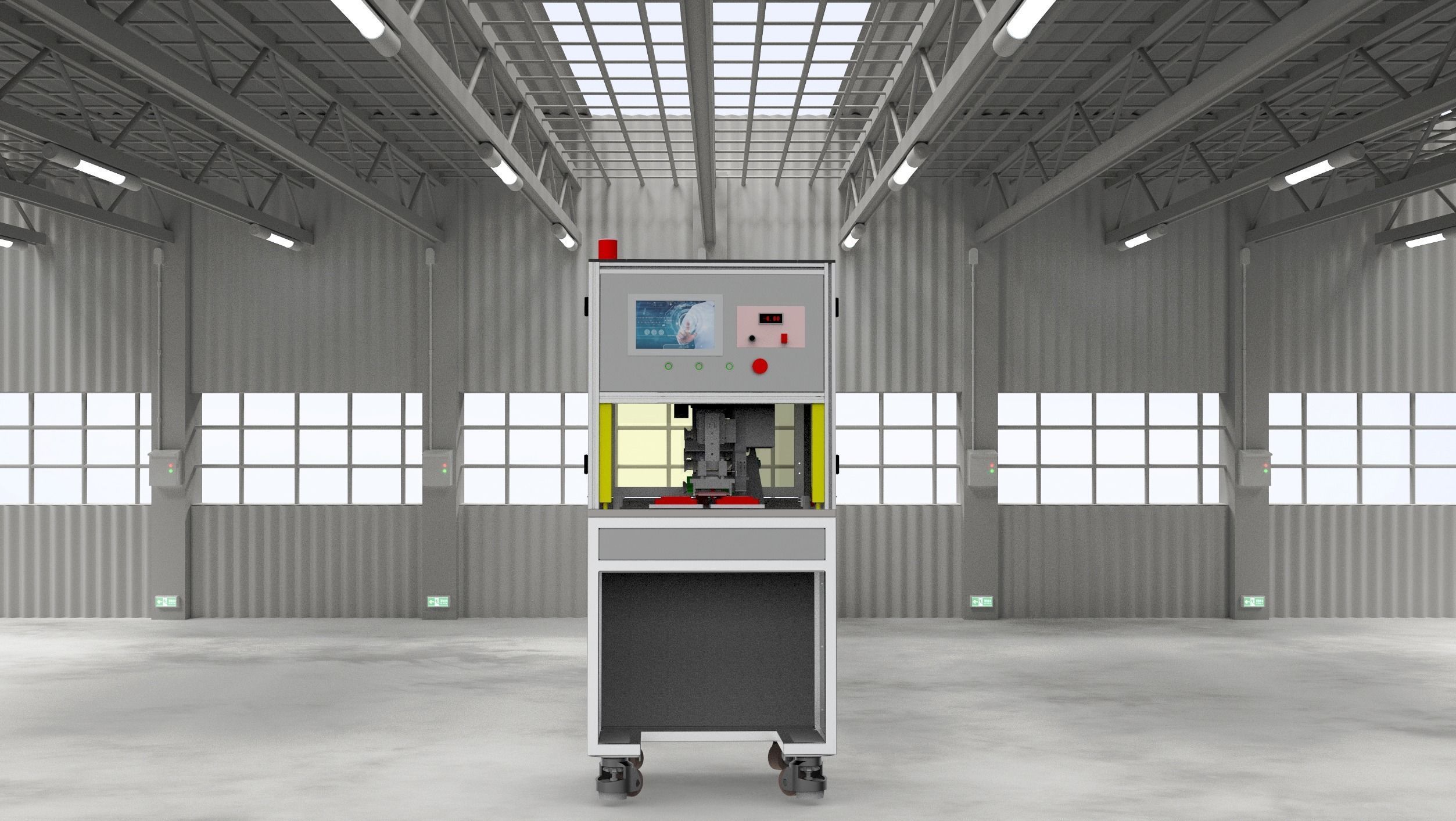 Laminating machine Assembly 3D model_3