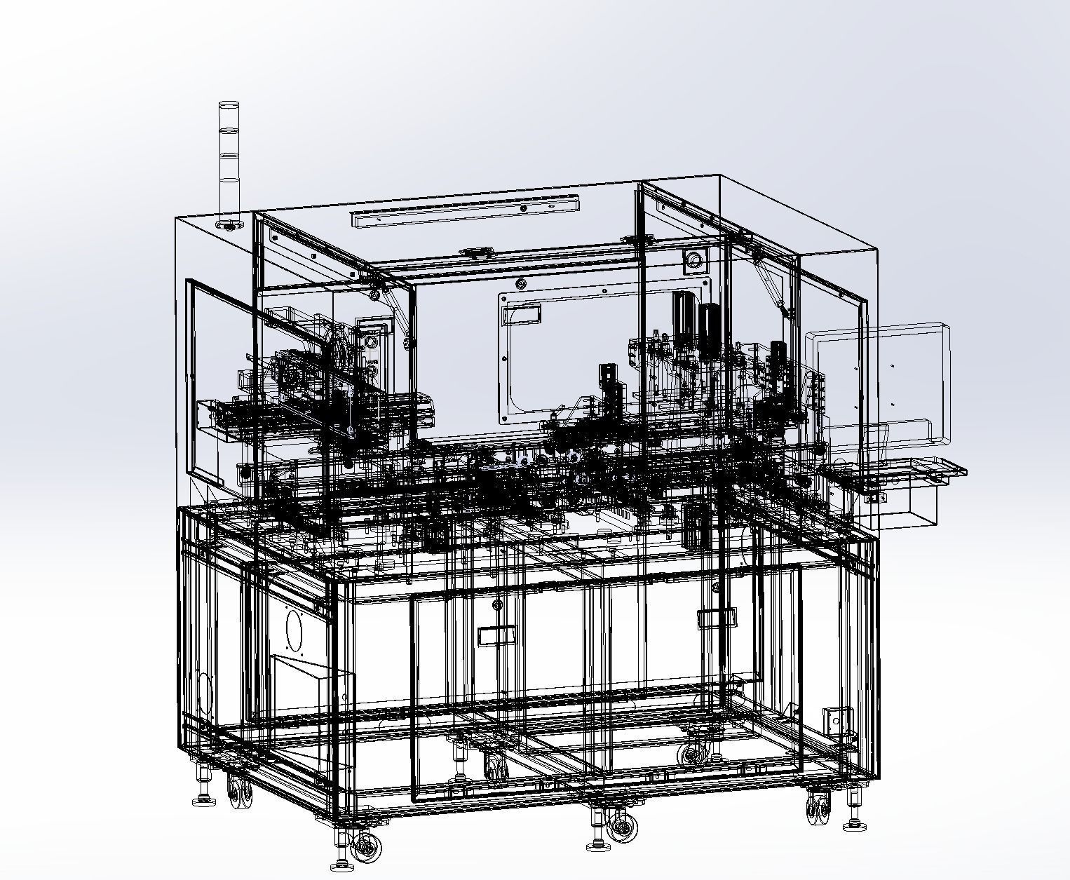 Laminating machine Assembly 3D model_33