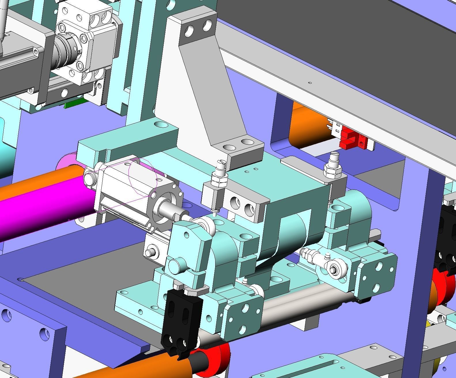 Laminating machine Assembly 3D model_16