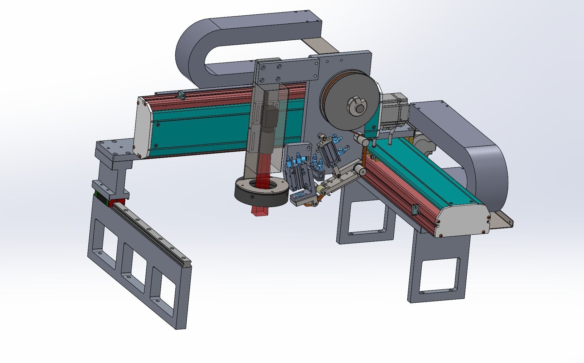 Laminating machine Assembly 3D model_29